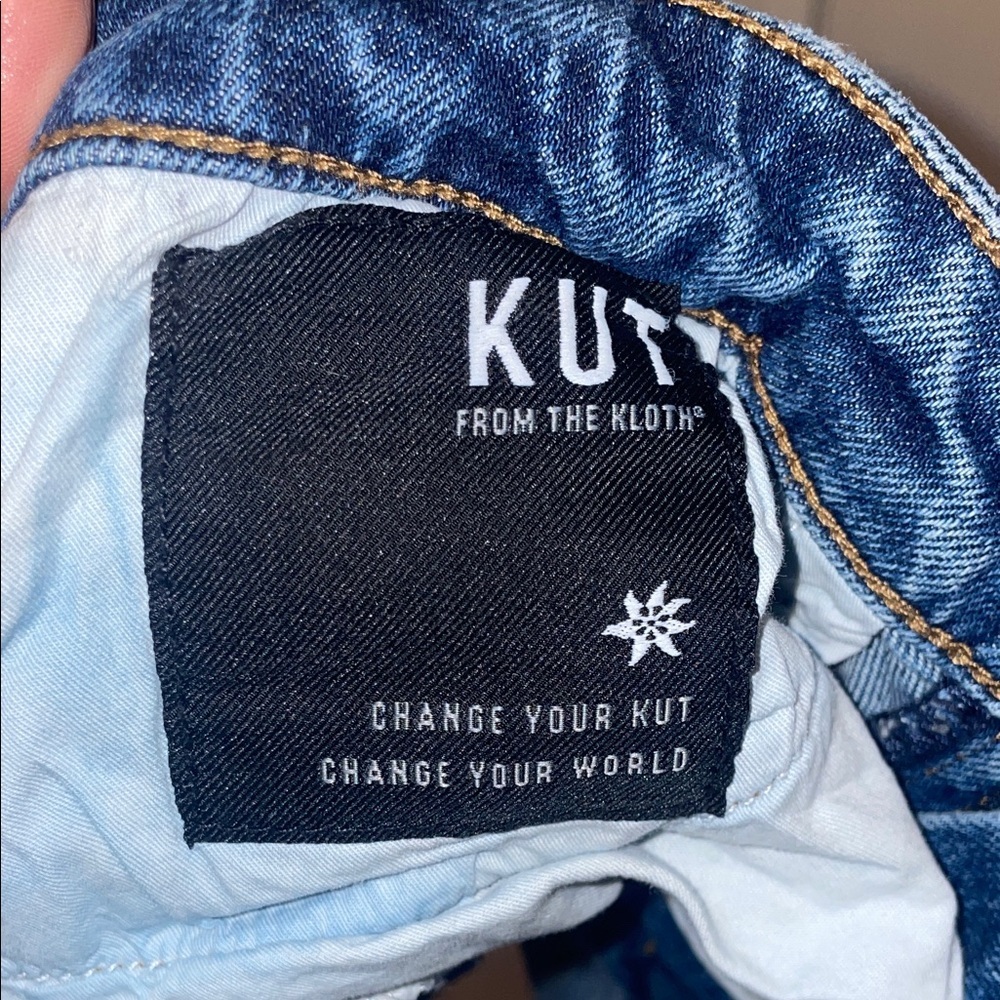 Kut from the Kloth Blue Distressed Jean Shorts - Picture 10 of 10